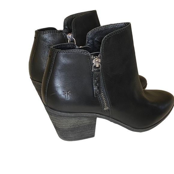 FRYE Black Leather Women’s Ankle Boot Judith size 6.5 M - Picture 5 of 13